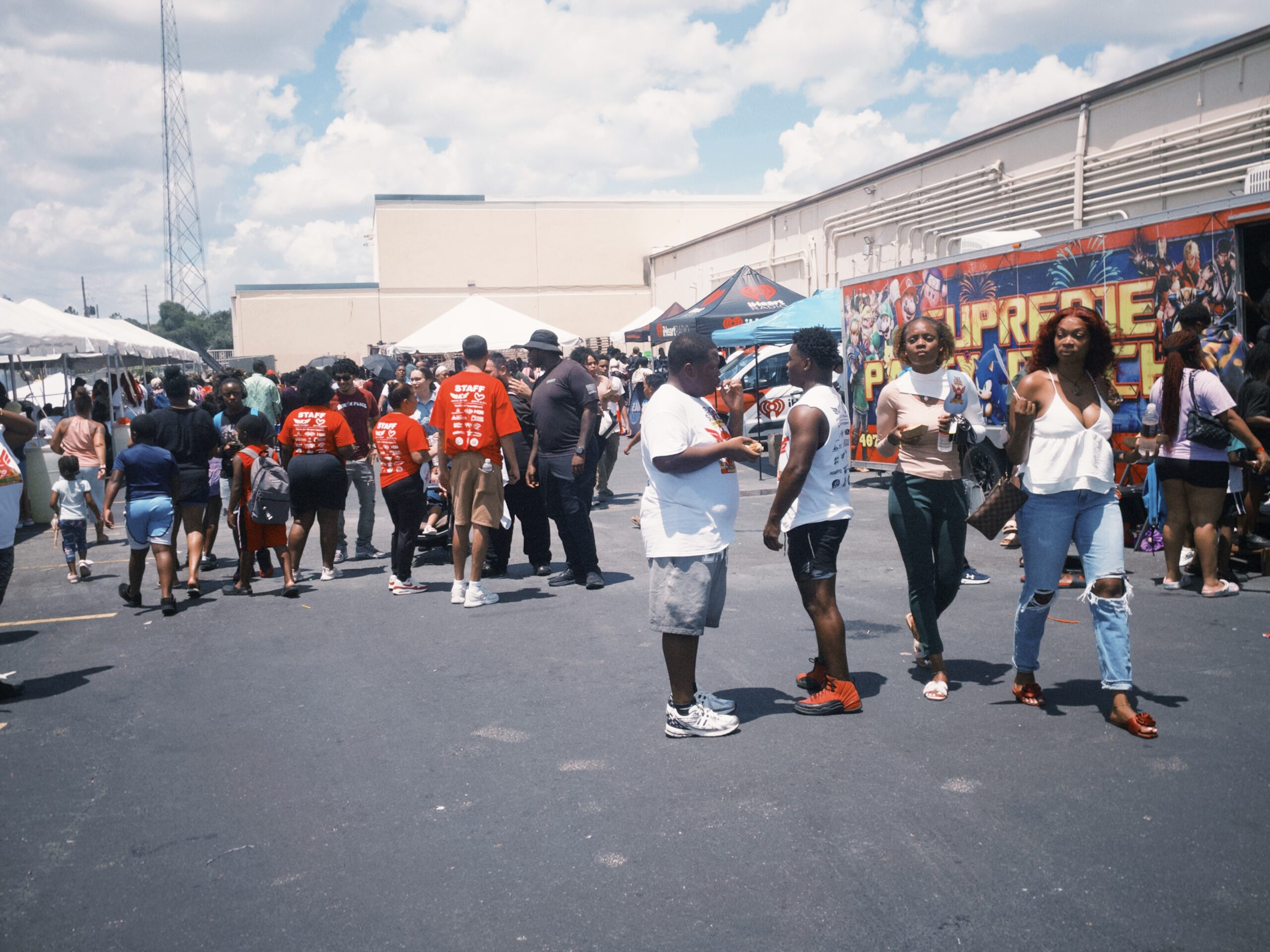 Crowds enjoying the event