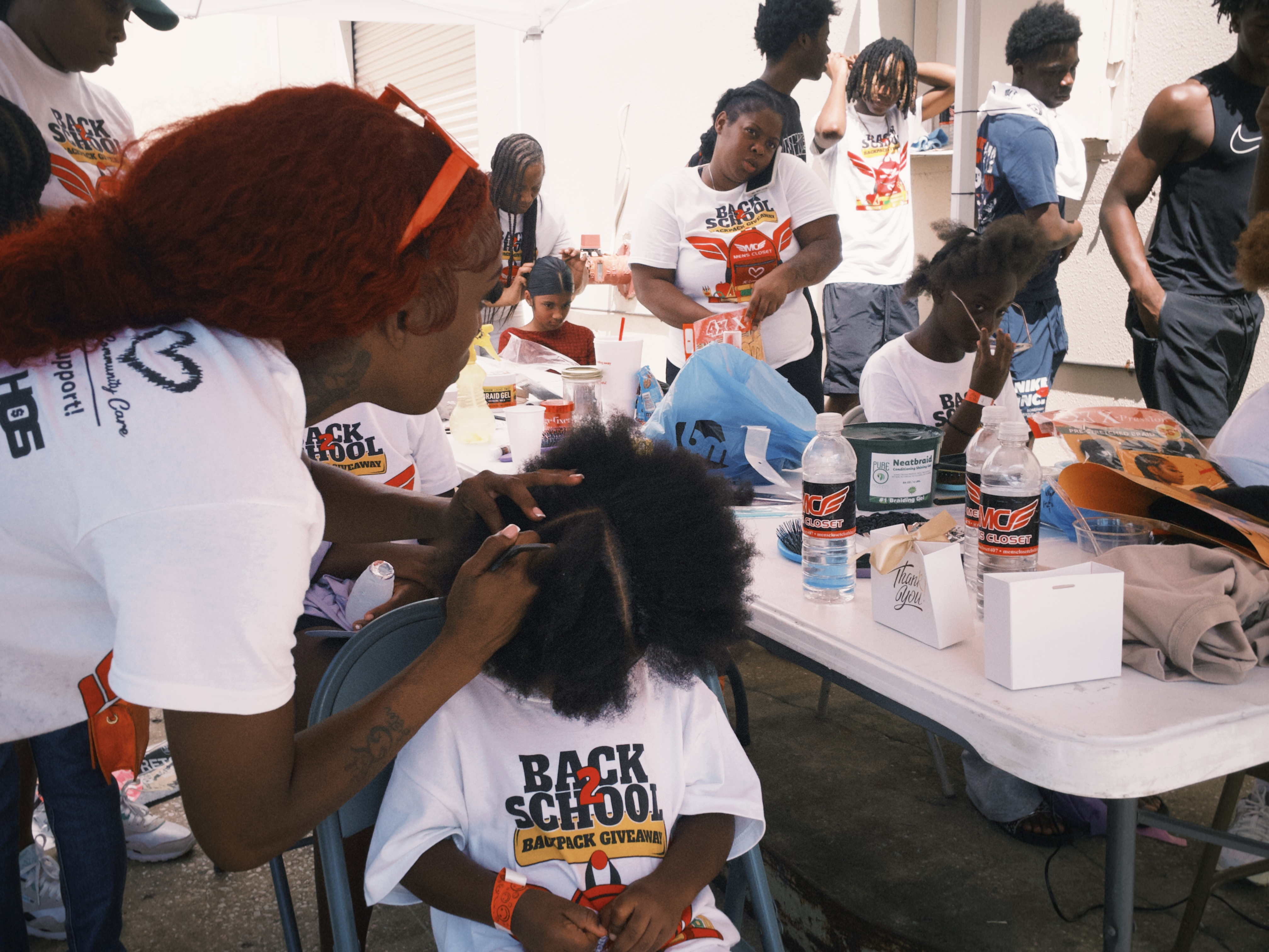 Hair Stylist Braiding Hair